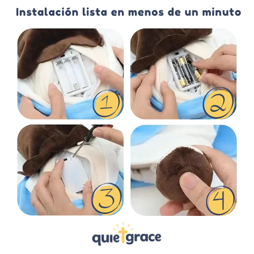 Peluche Cristiano que respira